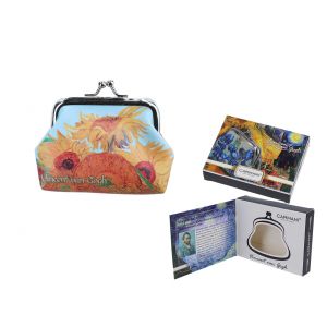 Portfelik Carmani mały - V. van Gogh, Słoneczniki
